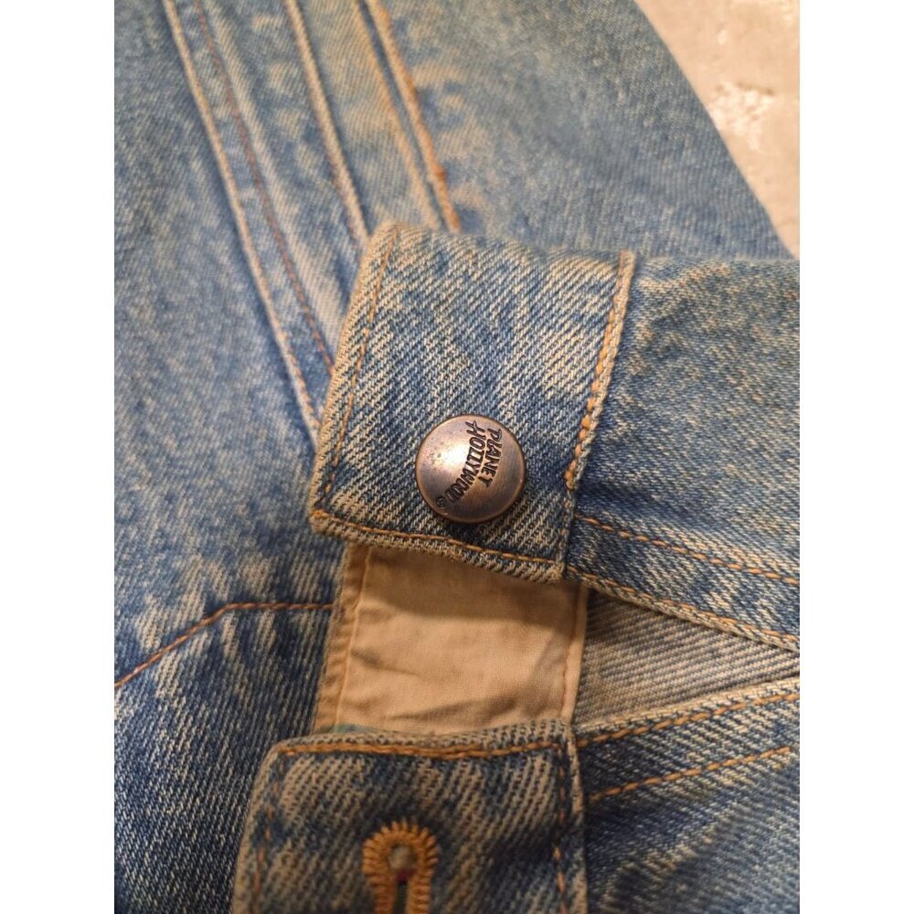 Vintage Planet Hollywood Denim Jacket Womens Small Nashville 90s Oversized Jean - Picture 7 of 11
